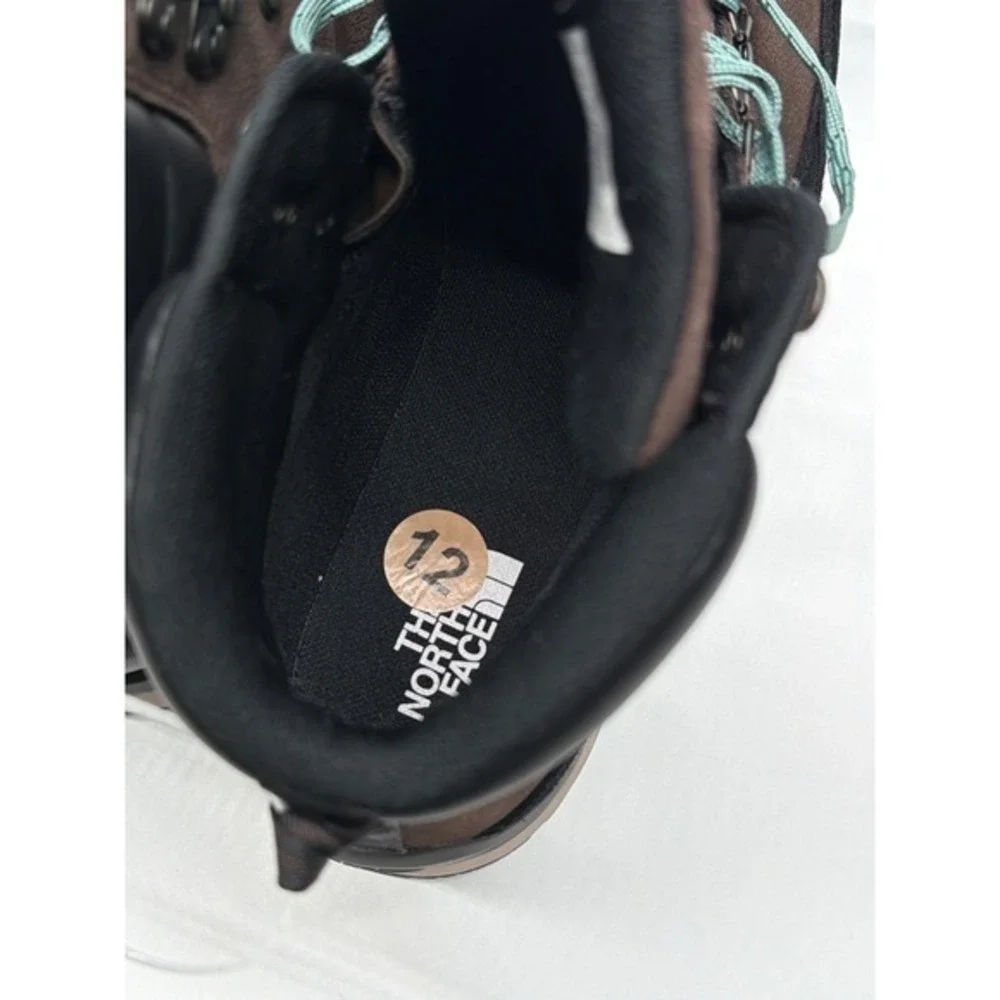 The North Face Mens Brown Leather Hiking Boots Waterproof size 12 NWT Gorpcore‎